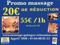 Promo massage chaque mois sur facebook