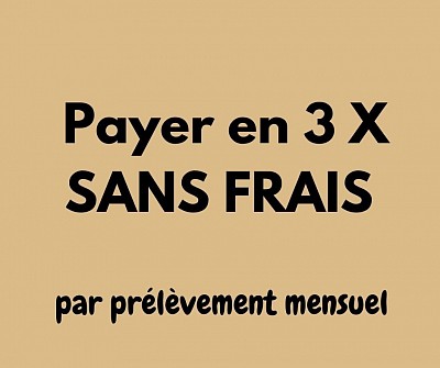 paiement en 3X SANS FRAIS